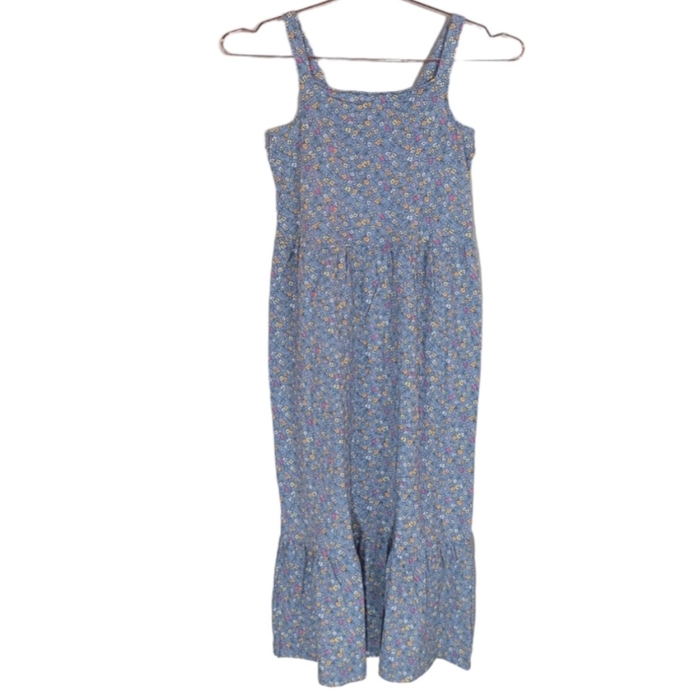 NWT, Rumi + Ryder, Girls Blue Ditsy Floral Sleeveless Dress, Pullover